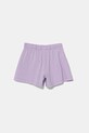 United Colors of Benetton pantaloni scurți din bumbac pentru copii 3BL0C903I.G.Seasonal violet SS25