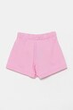 United Colors of Benetton pantaloni scurți din bumbac pentru copii 3BL0C903I.G.Seasonal roz SS25