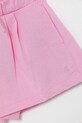 Fete United Colors of Benetton pantaloni scurți din bumbac pentru copii 3BL0C903I.G.Seasonal roz