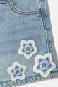 Fete United Colors of Benetton pantaloni scurți din denim pentru copii 42MHG902W.P.Seasonal albastru