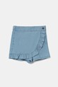 United Colors of Benetton szorty bawełniane dziecięce bawełna niebieski 4DHJG902Z.P.Seasonal