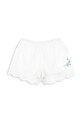 Konges Sløjd pantaloni scurți din bumbac pentru copii RHW X KS FIORI SHORTS GOTS KS103598 alb SS25