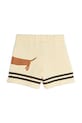 Mini Rodini szorty bawełniane dziecięce Dog beżowy 2513012413
