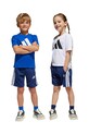 Дитячі шорти adidas візерунок темно-синій JD6516