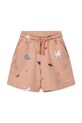 Liewood pantaloni scurți din bumbac pentru copii Gram Printed Sweatshorts LW19864 portocaliu SS25