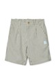 Παιδικό βαμβακερό σορτς Liewood Barrett Stripe Shorts LW19926 πράσινο SS25
