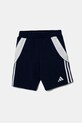 Detské krátke nohavice adidas Performance pletenina tmavomodrá IS1004