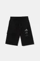 adidas pantaloni scurti copii JC7746 negru SS25