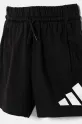 adidas pantaloni scurți din bumbac pentru copii negru JE1391