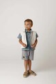 Παιδικό βαμβακερό σορτς Donsje Ithri Shorts Bear μπλε 4096001.98.128