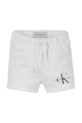 Detské krátke nohavice Calvin Klein Jeans pletenina biela IN0IN00061.PPYA