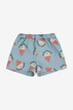 Детские хлопковые шорты Bobo Choses Morning Egg 125AB048 голубой SS25