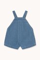 Комбінезон для немовлят Tinycottons BABY GRAPHIC DENIM DUNGAREE SS25.244 блакитний SS25
