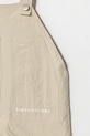 Chłopiec Tinycottons rampers niemowlęcy SOLID SHORT DUNGAREE SS25.254 beżowy