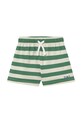 Παιδικό βαμβακερό σορτς Tinycottons STRIPES SHORT SS25.115 πράσινο SS25