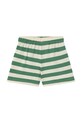 Αγορίστικα Παιδικό βαμβακερό σορτς Tinycottons STRIPES SHORT SS25.115 πράσινο