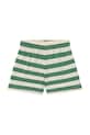 Αγορίστικα Παιδικό βαμβακερό σορτς Tinycottons STRIPES SHORT SS25.115 πράσινο