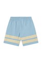 Αγορίστικα Παιδικό βαμβακερό σορτς Tinycottons STRIPES LOGO SHORT SS25.139 μπλε
