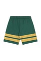 Αγορίστικα Παιδικό βαμβακερό σορτς Tinycottons STRIPES LOGO SHORT SS25.139 πράσινο