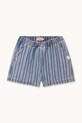 Tinycottons szorty bawełniane dziecięce STRIPES MULTICOLOR SHORT SS25.239 niebieski SS25
