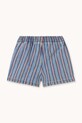 Chłopiec Tinycottons szorty bawełniane dziecięce STRIPES MULTICOLOR SHORT SS25.239 niebieski