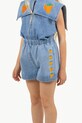 Chłopiec Tinycottons szorty bawełniane dziecięce STRAWBERRIES WOVEN SHORT SS25.249 niebieski