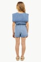 Tinycottons pantaloni scurți din bumbac pentru copii STRAWBERRIES WOVEN SHORT SS25.249 albastru