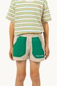 Παιδικό σορτς Tinycottons COLOR BLOCK SHORT μπεζ SS25.251