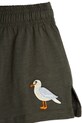 Παιδικό βαμβακερό σορτς Mini Rodini Seagull μαύρο 2523012799