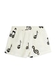 Хлопчик Дитячі бавовняні шорти Mini Rodini Note 2523016210 білий