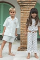 That's mine pantaloni scurți din bumbac pentru copii Isa albastru 152563
