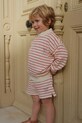 Konges Sløjd szorty bawełniane dziecięce RHW X KS LARGO SHORTS GOTS wzorzyste czerwony KS103607