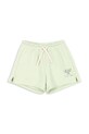 Konges Sløjd pantaloni scurți din bumbac pentru copii RHW X KS MONO SHORTS GOTS KS103618 verde SS25