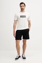 Armani Exchange pantaloni scurți din bumbac XM000534.AF10365 negru SS25
