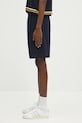 Хлопковые шорты A.P.C. short crew COHFU.H10198 тёмно-синий SS25