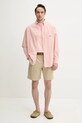 Pamučne kratke hlače A.P.C. short crew COHFU.H10198 bež SS25
