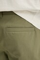Памучен къс панталон A.P.C. short crew зелен COHFU.H10198