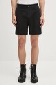 Represent szorty bawełniane Cotton Tailored Short gładkie czarny MLM71013.01