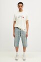 MM6 Maison Margiela szorty jeansowe SH0MU0014 niebieski