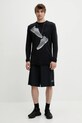 MM6 Maison Margiela pantaloni scurți x Salomon SH0MU0017 negru SS25