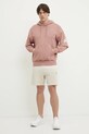 adidas pantaloni scurti din bumbac ALL SZN Dip Dye JL9576 bej SS25