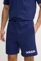 Шорты adidas Essentials Linear хлопок тёмно-синий JE9013