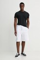 Versace Jeans Couture pantaloni scurți din bumbac 78GADT08.CF01T alb SS25