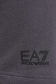 Хлопковые шорты EA7 Emporio Armani серый PJVRZ.8NPS65