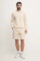 Бавовняні шорти EA7 Emporio Armani AF13512.7M000232 бежевий SS25