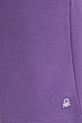 United Colors of Benetton pantaloni scurți din bumbac violet 342ZU900X