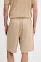 Одежда Льняные шорты United Colors of Benetton 43B3U9010 бежевый
