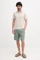 Льняные шорты United Colors of Benetton 4AGHU900Z зелёный SS25