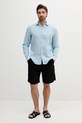 United Colors of Benetton pantaloni scurți din in 4AGHU900Z negru SS25