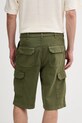 Îmbrăcăminte United Colors of Benetton pantaloni scurți din amestec de in 4V3EU900V verde